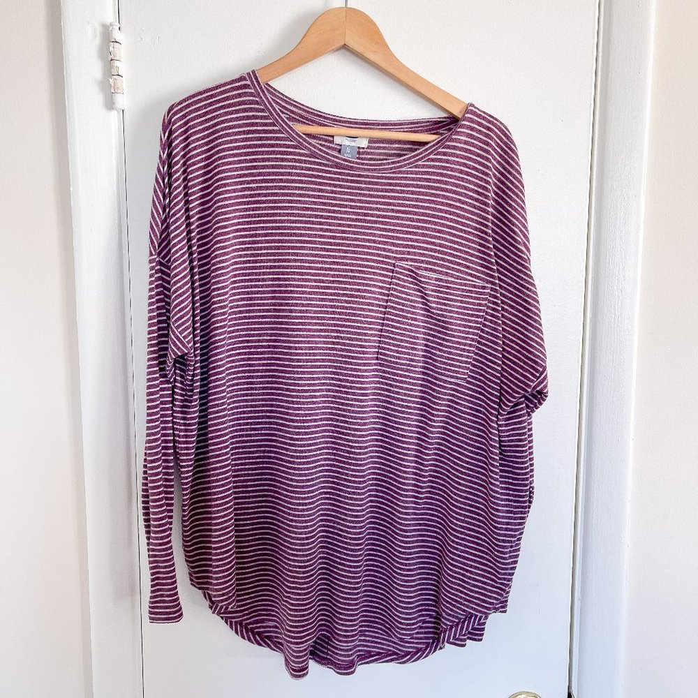 Old Navy Raspberry Striped Top